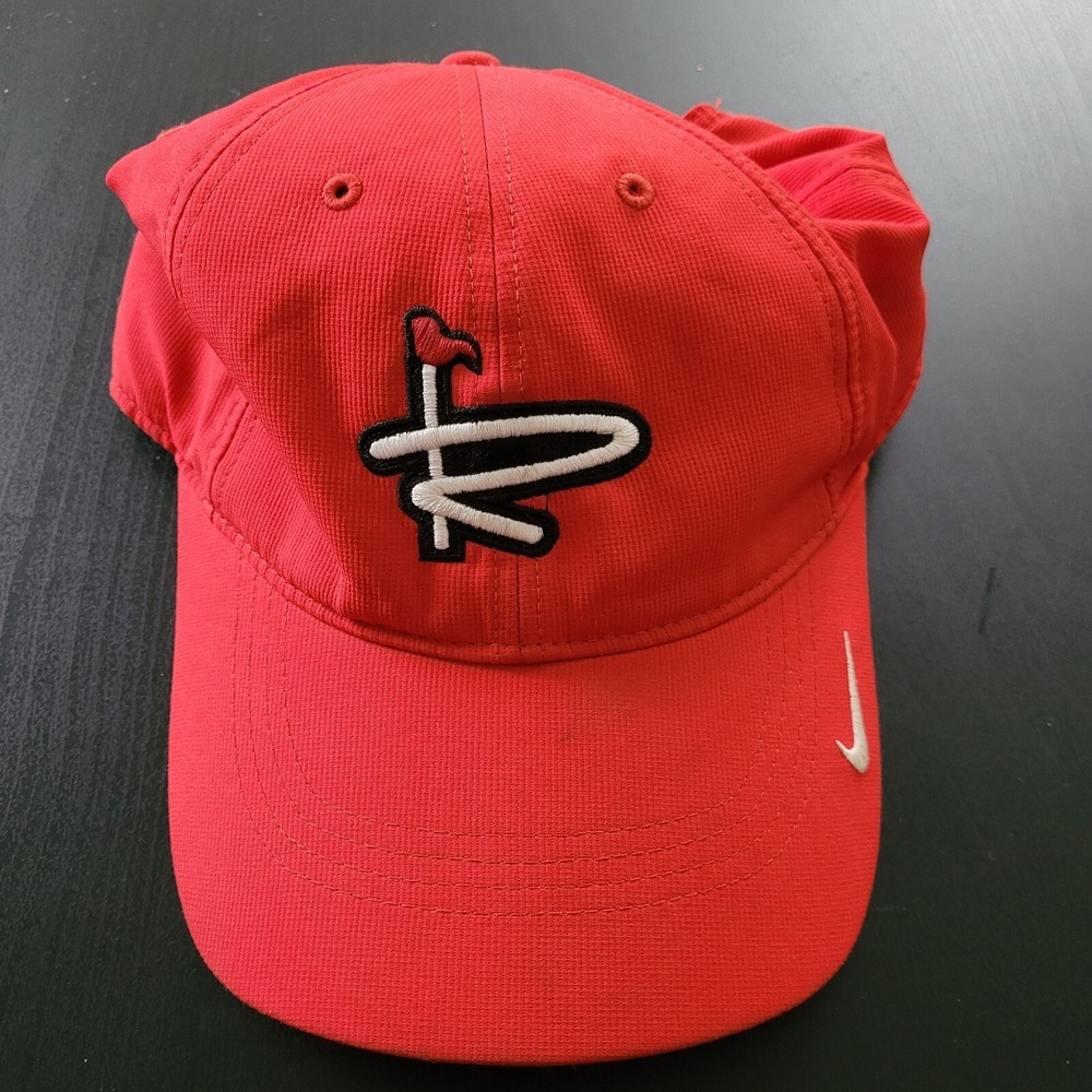 Nike Golf‎ Hat Red Tail Golf Course Strapback OSFM